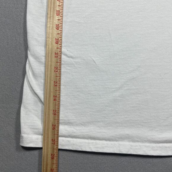 VTG Shirt Men Size Large‎ White Double Side Print LYONS PUB MINNEAPOLIS Y2K - Picture 4 of 9